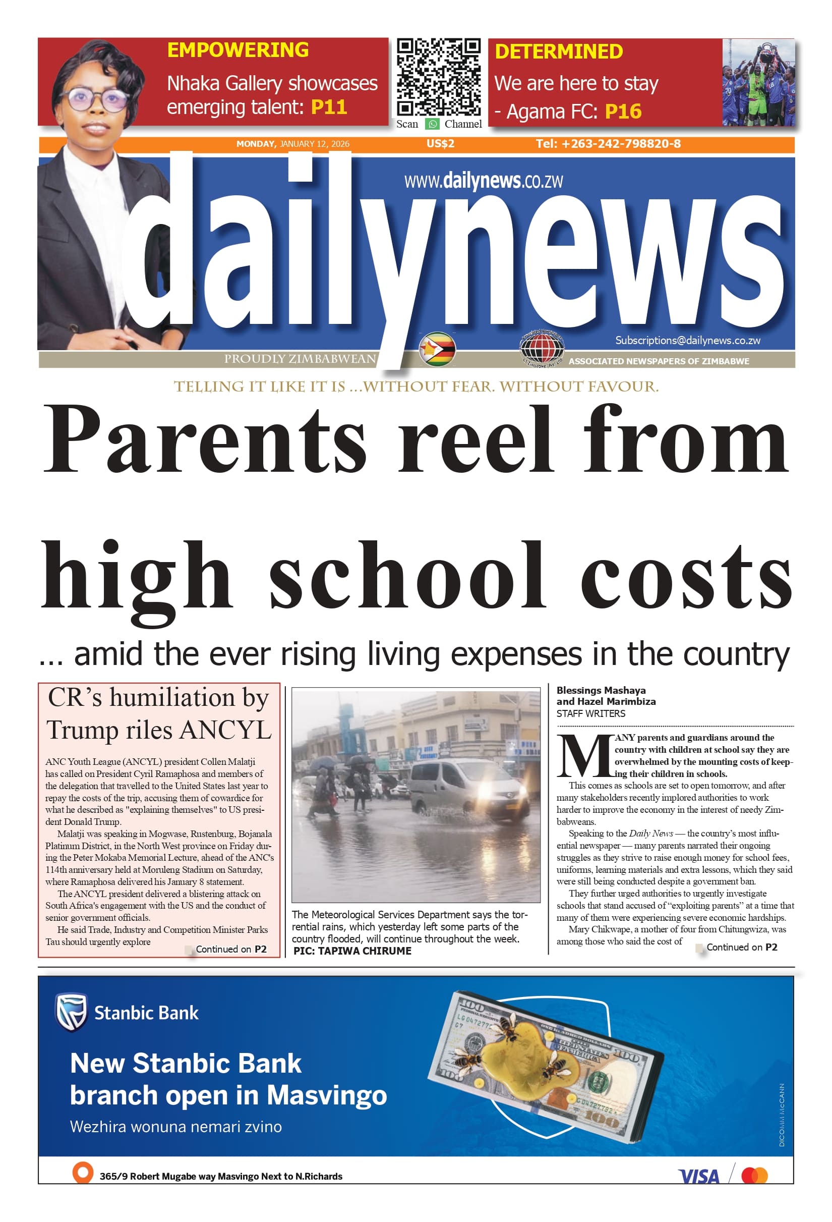 Monday 12 January 2026